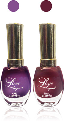 

Femina09 ss cosmetics makeup love liquid matte nail polish exclusive Fashion Beautiful orange maroon Combo set of 2 purple,maroon