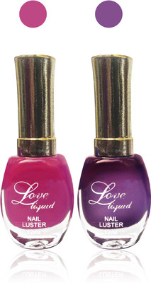 

Femina09 ss cosmetics makeup love liquid matte nail polish exclusive Fashion Beautiful orange maroon Combo set of 2 pink,purple