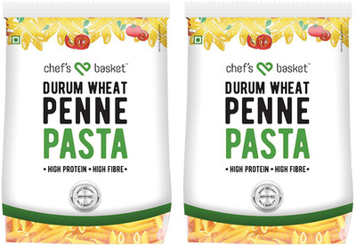 

Chef's Basket Durum Wheat Penne Pasta, 500g (Pack of 2) Pasta(Pack of 2, 500 g)