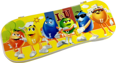 

Unique Arts Car shaped I & U Cartoon Art Plastic Pencil Box(Set of 1, Multicolor)