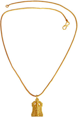 Mini Gold-plated Brass Pendant Set on 