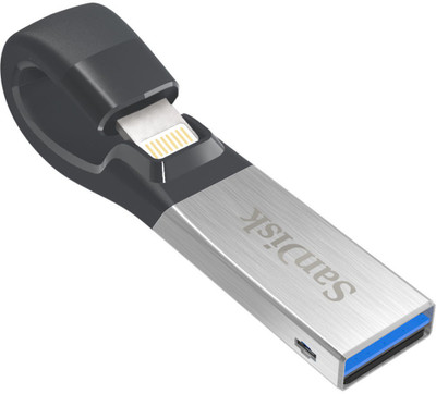 

SanDisk iXpand 128GB Flash OTG Drive 128 GB Pen Drive(Silver)