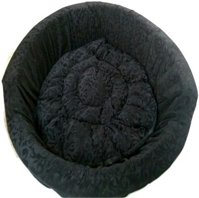 

Skora Imported High Quality Round or Oval Shape Pet Bed For Dog (Small |Medium |Large)|Black Color L Pet Bed(Black)