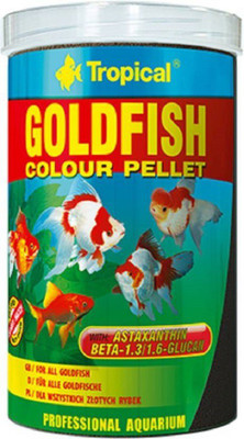 

Tropical gold fish colour pellets 36 g Dry Fish Food