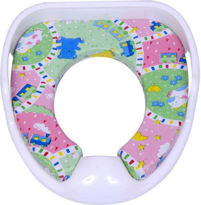 

VShine Baby Potty Training Seat with cushion Potty Seat with Handle, Toilet Training commode Seat - White Potty Seat(Whie)