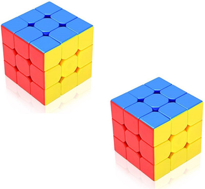 

Civil Magic Stickerless Rubbik Super Smooth Cube-Pack of 2(2 Pieces)
