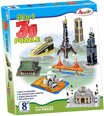 

Gauravshopo Creative Annie 8 - in- 1 3D Puzzle, Multi Color(1 Pieces)