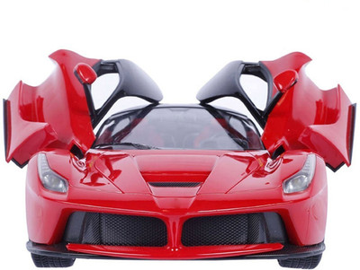 Sajani 1:16 Sports Car with Remote Opening and Closing Doors Rechargeable Racing Car (RED)(Red)