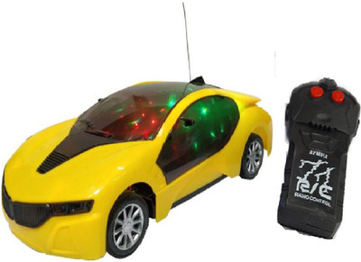 

New Pinch Remote Control 3D lighting Effect Racing Car With (Forward, Backward) function For Kids multicolor(Multicolor)