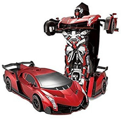 

Toykart One Button Transforming Car into Robot with Cool Dance Features(Red)