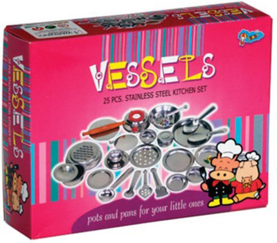 Shrih Kids 25Pcs Stainless Steel Kitchen Set
