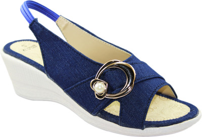 

Ileana Women Blue Wedges