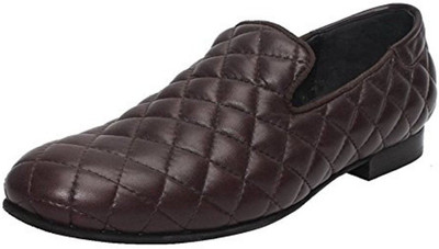 

Bare Skin Bareskin men brown diamond stitched slip on shoe Casuals For Men(Brown