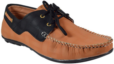 

MarcoUno MarcoUno Peach Colour Casual Shoes Loafers For Men(Orange