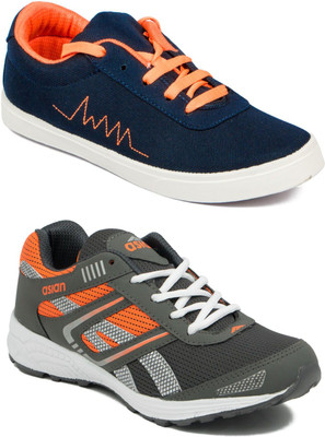 

Asian Men Casual & Running Shoes Combo Pack of 2 Casuals For Men(Multicolor