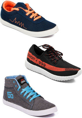 

Asian Men Casual & Running Shoes Combo Pack of 3 Casuals For Men(Multicolor