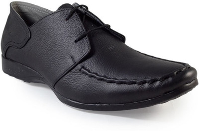 

MarcoUno BLACK FORMAL SHOES GENUINE LEATHER Corporate Casuals For Men(Black