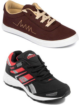 

Asian Men Casual & Running Shoes Combo Pack of 2 Casuals For Men(Multicolor