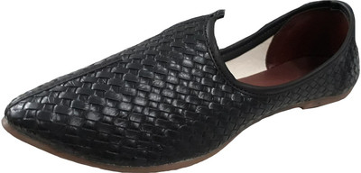 

Triqer Pure Leather Punjabi Mojaris For Men(Black, Brown