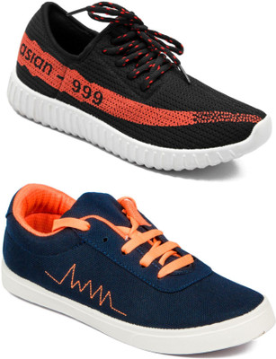

Asian Men Casual & Running Shoes Combo Pack of 2 Casuals For Men(Multicolor