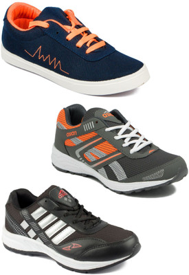 

Asian Men Casual & Running Shoes Combo Pack of 3 Casuals For Men(Multicolor
