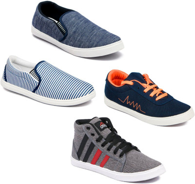 

Asian Men Casual & Running Shoes Combo Pack of 4 Casuals For Men(Multicolor