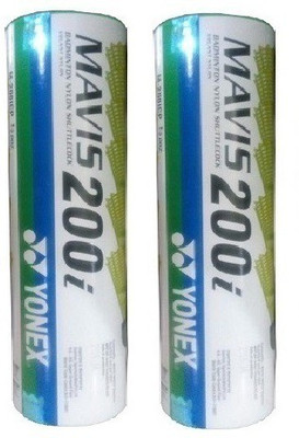 

Yonex 'Mavis 200i' Shuttle cock (Pack of 6) (2 Box) Nylon Shuttle - Green(Medium, 77, Pack of 12)
