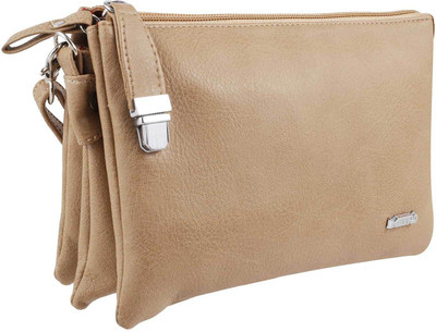 

Metro Women Casual Beige Rexine Sling Bag