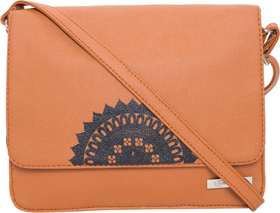 

Beloved Women Casual Tan PU Sling Bag