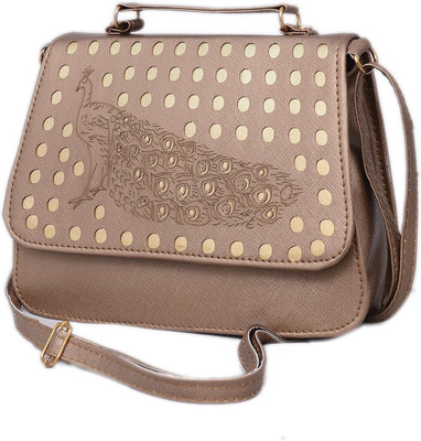 

style loft Women Casual Brown PU Sling Bag