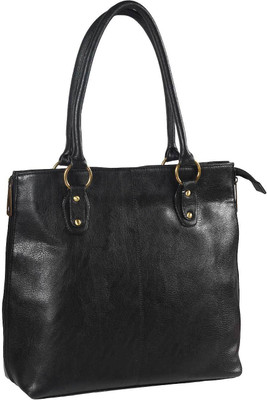

Metro Women Casual Black Rexine Shoulder Bag