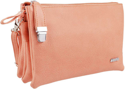 

Metro Women Casual Pink Rexine Sling Bag