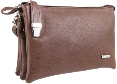 

Metro Women Casual Brown Rexine Sling Bag