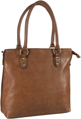 Metro Women Casual Beige Rexine Shoulder Bag