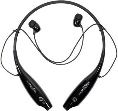 

BJOS HBS 730 Wireless Bluetooth Neckband Stereo Handsfree Sports Earphones Bluetooth Headset with Mic (White, In the Ear) Smart Headphones(Wireless), Black