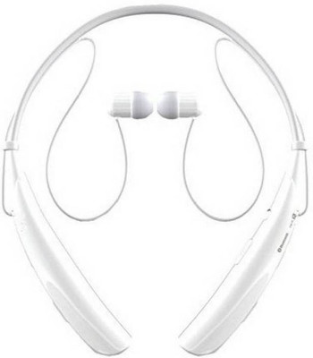 

BJOS HBS 730 Wireless Bluetooth Neckband Stereo Handsfree Sports Earphones Bluetooth Headset with Mic (Black, In the Ear) Smart Headphones(Wireless), White