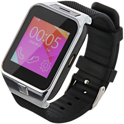 

MOBILZA DZ01_190 Silver Smartwatch(Black Strap Free Size)