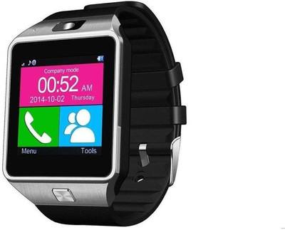 

MOBILZA DZ01_248 Silver Smartwatch(Black Strap Free Size)