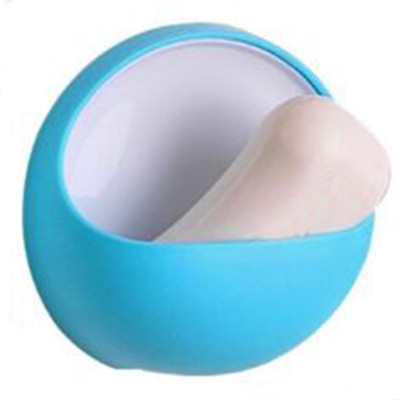 

Insasta Simple and stylish soap box super suction drain Soap holder(Blue)