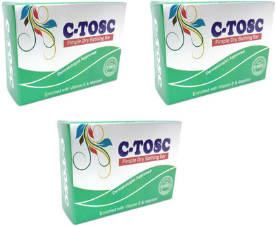 

C-Tosc Bathing Bar 75 gm for Acne and pimples (Pack of 3)(225 g)