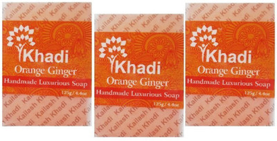 

Khadi Orange Ginger Soap (Pack of 3 pc)(3 g, Pack of 3)