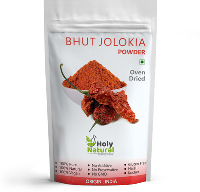 

Holy Natural Bhut Jolokia Chilli Powder (Oven Dried) - 50 GM(50 g)