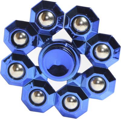 

Kraft Zine 8 Ball High Speeds Stylish New Arrival Metal Spinner- Metallic Blue Colour(Blue)