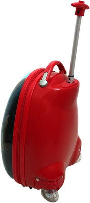 

GOCART Boys Girl School Bag Trolley Travel bags Cartoon Suitcase ABS+PC luggage With Wheel Children Anime Waterproof Schoolbag Cabin Luggage -  inch(Red