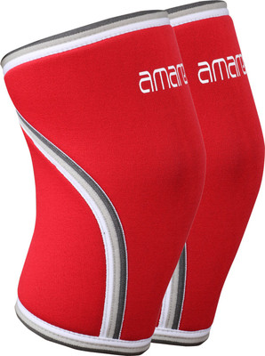 

Amarex 7mm Neoprene Knee Cap Sleeves-Red Knee Support(Red
