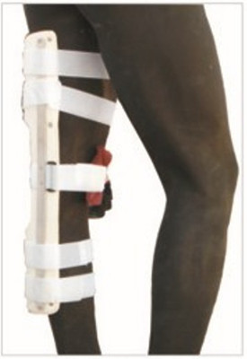 

IGR Knee Immobilizer, Gutter Knee Brace F.P. Large Knee Support (L, Beige)
