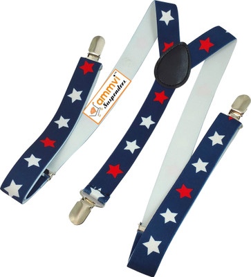 

Ammvi Creations Y- Back Suspenders for Men(Blue)