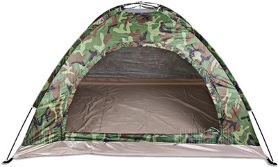 

GOCART Waterproof Four Person Tent Instant Tent - For Camping, Hiking, Outdoor, Picnic(Multicolor), Army green