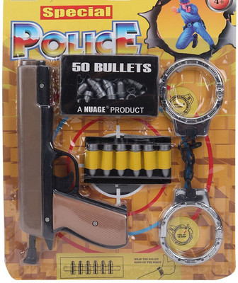 

Tiny's World Special Police Kit With Gun Handcuffs And Bullets(Black)