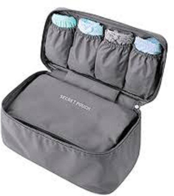 

Everbuy Waterproof Travel Handy Bra Underwear Lingerie Pouch Case Travel Organizer Storage Bag-Grey(Grey)